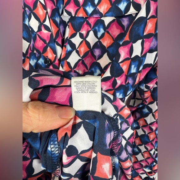 Christopher & Banks jewel tones long sleeved business casual tunic. Size XL. - Picture 4 of 6